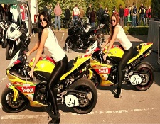 promotional girls scottish motorcycle show